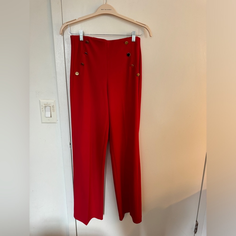 Brand new Express red high waisted pants with tags